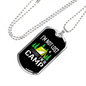 Camper Necklace Not Lost Camp Necklace Stainless Steel or 18k Gold Dog Tag 24" Chain-Express Your Love Gifts