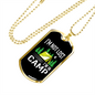 Camper Necklace Not Lost Camp Necklace Stainless Steel or 18k Gold Dog Tag 24" Chain-Express Your Love Gifts