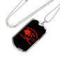 Camper Necklace Nothing I Love Red Necklace Stainless Steel or 18k Gold Dog Tag 24" Chain-Express Your Love Gifts