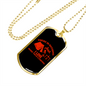 Camper Necklace Nothing I Love Red Necklace Stainless Steel or 18k Gold Dog Tag 24" Chain-Express Your Love Gifts