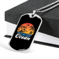 Camper Necklace Ocean Necklace Stainless Steel or 18k Gold Dog Tag 24" Chain-Express Your Love Gifts