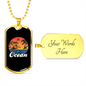 Camper Necklace Ocean Necklace Stainless Steel or 18k Gold Dog Tag 24" Chain-Express Your Love Gifts