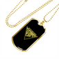 Camper Necklace On The Road Again Necklace Stainless Steel or 18k Gold Dog Tag 24" Chain-Express Your Love Gifts