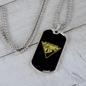 Camper Necklace On The Road Again Necklace Stainless Steel or 18k Gold Dog Tag 24" Chain-Express Your Love Gifts
