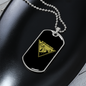 Camper Necklace On The Road Again Necklace Stainless Steel or 18k Gold Dog Tag 24" Chain-Express Your Love Gifts