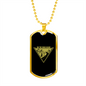 Camper Necklace On The Road Again Necklace Stainless Steel or 18k Gold Dog Tag 24" Chain-Express Your Love Gifts