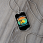 Camper Necklace On Vacation White Necklace Stainless Steel or 18k Gold Dog Tag 24" Chain-Express Your Love Gifts