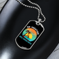 Camper Necklace On Vacation White Necklace Stainless Steel or 18k Gold Dog Tag 24" Chain-Express Your Love Gifts