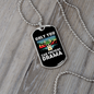Camper Necklace Only You Can Prevent Drama Necklace Stainless Steel or 18k Gold Dog Tag 24" Chain-Express Your Love Gifts