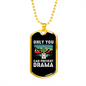 Camper Necklace Only You Can Prevent Drama Necklace Stainless Steel or 18k Gold Dog Tag 24" Chain-Express Your Love Gifts
