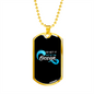 Camper Necklace Out Of The Ocean Necklace Stainless Steel or 18k Gold Dog Tag 24" Chain-Express Your Love Gifts