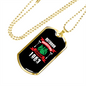 Camper Necklace Outdoor Adventure Canada 1963 Necklace Stainless Steel or 18k Gold Dog Tag 24" Chain-Express Your Love Gifts