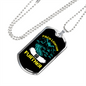 Camper Necklace Pack Lighter Go Further Necklace Stainless Steel or 18k Gold Dog Tag 24" Chain-Express Your Love Gifts