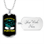 Camper Necklace Pack Lighter Go Further Necklace Stainless Steel or 18k Gold Dog Tag 24" Chain-Express Your Love Gifts