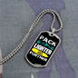 Camper Necklace Pack Lighter Go Further White Necklace Stainless Steel or 18k Gold Dog Tag 24" Chain-Express Your Love Gifts