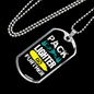 Camper Necklace Pack Lighter Go Further White Necklace Stainless Steel or 18k Gold Dog Tag 24" Chain-Express Your Love Gifts