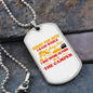 Camper Necklace Park The Camper Necklace Stainless Steel or 18k Gold Dog Tag 24" Chain-Express Your Love Gifts