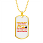 Camper Necklace Park The Camper Necklace Stainless Steel or 18k Gold Dog Tag 24" Chain-Express Your Love Gifts