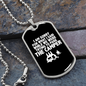 Camper Necklace Park The Camper White Necklace Stainless Steel or 18k Gold Dog Tag 24" Chain-Express Your Love Gifts