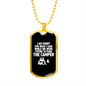 Camper Necklace Park The Camper White Necklace Stainless Steel or 18k Gold Dog Tag 24" Chain-Express Your Love Gifts