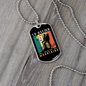 Camper Necklace Partner Mountains Necklace Stainless Steel or 18k Gold Dog Tag 24" Chain-Express Your Love Gifts