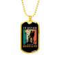 Camper Necklace Partner Mountains Necklace Stainless Steel or 18k Gold Dog Tag 24" Chain-Express Your Love Gifts