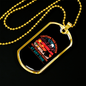 Camper Necklace Person Talks Hacking Necklace Stainless Steel or 18k Gold Dog Tag 24" Chain-Express Your Love Gifts