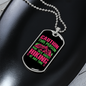 Camper Necklace Person Talks Hiking Necklace Stainless Steel or 18k Gold Dog Tag 24" Chain-Express Your Love Gifts