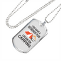 Camper Necklace Plan On Camping Black Necklace Stainless Steel or 18k Gold Dog Tag 24" Chain-Express Your Love Gifts