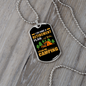 Camper Necklace Plan On Camping Orange Necklace Stainless Steel or 18k Gold Dog Tag 24" Chain-Express Your Love Gifts