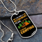 Camper Necklace Plan On Camping Orange Necklace Stainless Steel or 18k Gold Dog Tag 24" Chain-Express Your Love Gifts