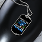 Camper Necklace Protect The Ocean White Necklace Stainless Steel or 18k Gold Dog Tag 24" Chain-Express Your Love Gifts