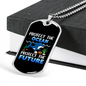 Camper Necklace Protect The Ocean White Necklace Stainless Steel or 18k Gold Dog Tag 24" Chain-Express Your Love Gifts