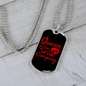 Camper Necklace Queen of The Camping Necklace Stainless Steel or 18k Gold Dog Tag 24" Chain-Express Your Love Gifts