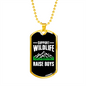 Camper Necklace Raise Boys Necklace Stainless Steel or 18k Gold Dog Tag 24" Chain-Express Your Love Gifts