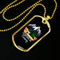 Camper Necklace Rather Be Camping Necklace Stainless Steel or 18k Gold Dog Tag 24" Chain-Express Your Love Gifts