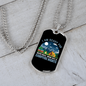 Camper Necklace Ready For Campfire Nights Necklace Stainless Steel or 18k Gold Dog Tag 24" Chain-Express Your Love Gifts