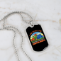 Camper Necklace Ready For Campfire Nights Tents Necklace Stainless Steel or 18k Gold Dog Tag 24" Chain-Express Your Love Gifts