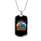 Camper Necklace Ready For Campfire Nights Tents Necklace Stainless Steel or 18k Gold Dog Tag 24" Chain-Express Your Love Gifts