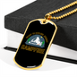 Camper Necklace Ready to Explore Journey Necklace Stainless Steel or 18k Gold Dog Tag 24" Chain-Express Your Love Gifts