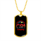 Camper Necklace Real Grandmas Go Camping Necklace Stainless Steel or 18k Gold Dog Tag 24" Chain-Express Your Love Gifts