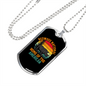 Camper Necklace Redwood National Home of America Necklace Stainless Steel or 18k Gold Dog Tag 24" Chain-Express Your Love Gifts