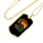 Camper Necklace Redwood National Home of America Necklace Stainless Steel or 18k Gold Dog Tag 24" Chain-Express Your Love Gifts