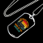 Camper Necklace Redwood National Home of America Necklace Stainless Steel or 18k Gold Dog Tag 24" Chain-Express Your Love Gifts
