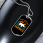 Camper Necklace Redwood National Park Necklace Stainless Steel or 18k Gold Dog Tag 24" Chain-Express Your Love Gifts