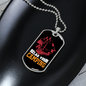 Camper Necklace Relax Your Camping Red Tent Necklace Stainless Steel or 18k Gold Dog Tag 24" Chain-Express Your Love Gifts