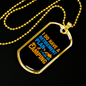 Camper Necklace Retirement Plan Camping Necklace Stainless Steel or 18k Gold Dog Tag 24" Chain-Express Your Love Gifts