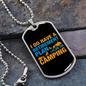 Camper Necklace Retirement Plan Camping Necklace Stainless Steel or 18k Gold Dog Tag 24" Chain-Express Your Love Gifts