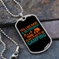 Camper Necklace Retirement Plan is Camping Necklace Stainless Steel or 18k Gold Dog Tag 24" Chain-Express Your Love Gifts
