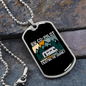 Camper Necklace RV Co-Pilot Necklace Stainless Steel or 18k Gold Dog Tag 24" Chain-Express Your Love Gifts